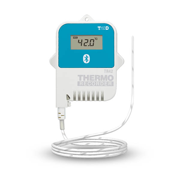 TandD TR42A 1-Kanals Temperaturlogger Med Extern Sensor. Bluetooth
