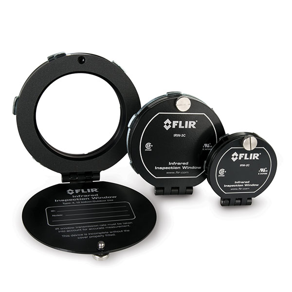 FLIR IRW aluminium infrarött fönster 3" använd med Flir-kameror