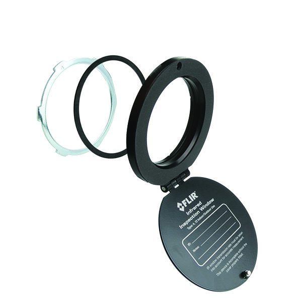 FLIR IRW aluminium infrarött fönster 3" använd med Flir-kameror